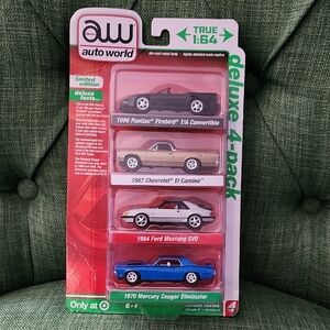 Auto World Deluxe 4-Pack Die-Cast Cars